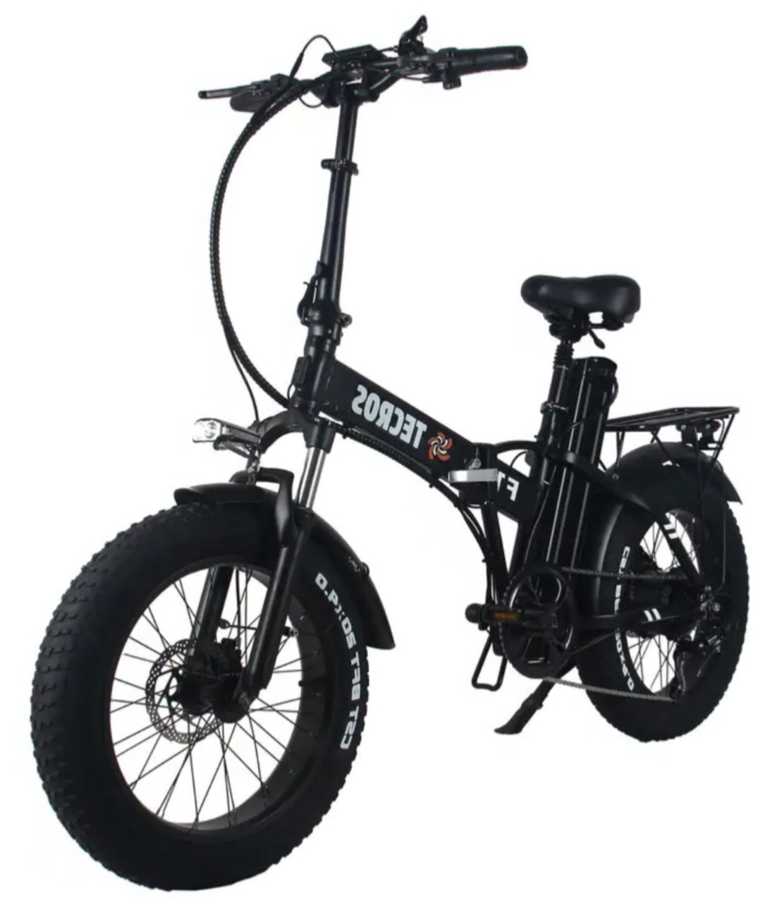 Електровелосипед fatbike Tecros F1 48v 20ah 750w 20" 45 км/год складний, фото 1