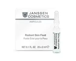 Ампульний концентрат для вирівнювання тону та сяйва шкіри Janessene Cosmetics Radiant Skin Fluid 25*2мл
