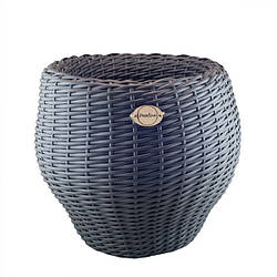 Кашпо з ротангу Decoline 20л 42*39см антрацит DCL20-6