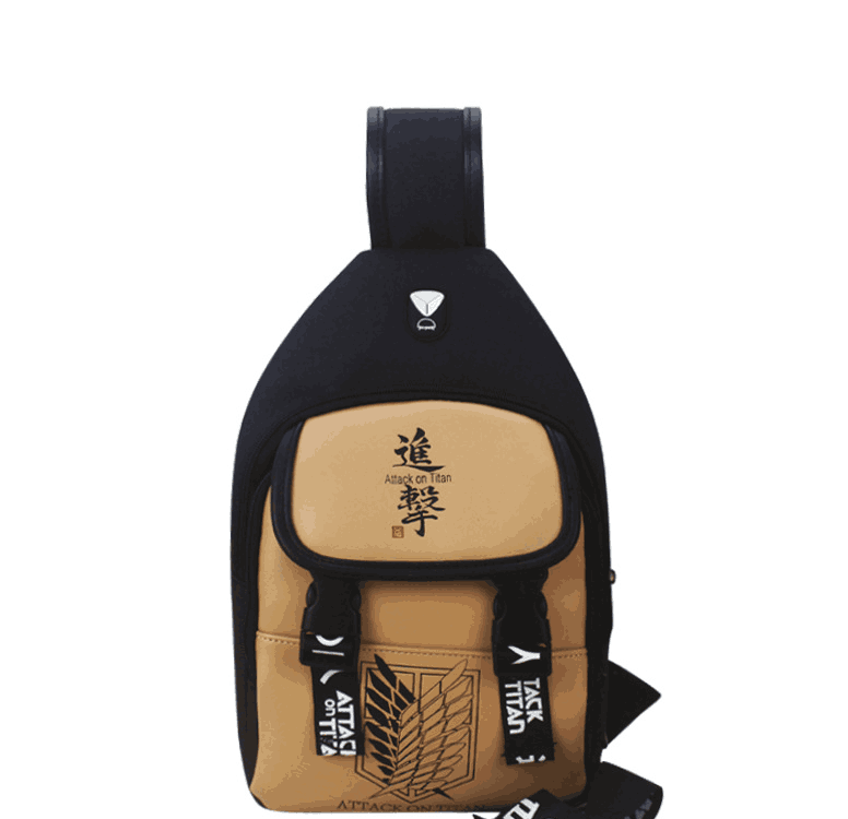 Сумка через плече, бананка Аніме Битва Титанів 8-14 років, фото 1