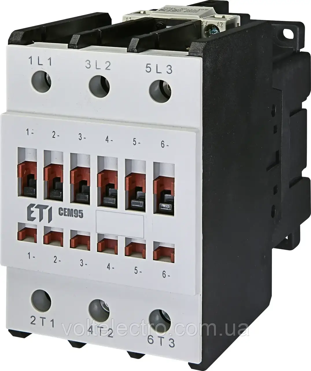 Контактор силовий CEM95.00 95A 45kW (3НВ) AC 220V ETI