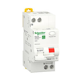 Диф.авт. RESI9 1P+N 25A C 30mA А 6kA (C2) R9D55625