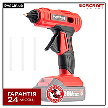 Пістолет клейовий акумуляторний Worcraft CLG-S20Li LED-підсвітка Без АКБ і ЗП