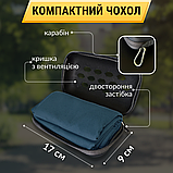 Спортивний рушник мікрофібра,рушник для спортсменів,рушник із мікрофібри  Hechpro 120 см синій (HР120), фото 3