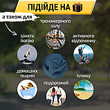 Спортивний рушник мікрофібра,рушник для спортсменів,рушник із мікрофібри  Hechpro 120 см синій (HР120), фото 5