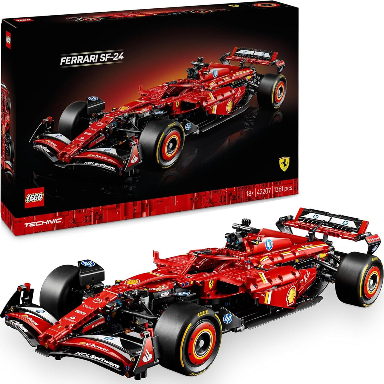 Конструктор Лего Технік Болід Формула 1 Гоночний автомобіль Lego Technic F1 Ferrari SF-24 42207