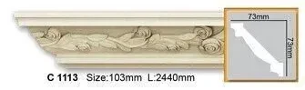 Карниз Поліуретановий З Орнаментом Gaudi Decor C 1113