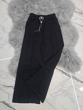 Модні штани на дівчинку трикотажні палаццо