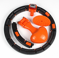 Масажний обруч з обтяжувачем та лічильником - Хулахуп для схуднення