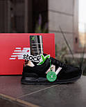 Жіночі кросівки демісезонні New Balance 574 весна осінь чорні. Живе фото, фото 2