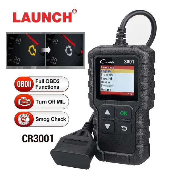 Діагностичний сканер, автосканер LAUNCH X431 OBD 2 Creader 3001 оригінал 100%