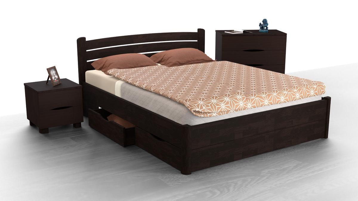 Ліжко Софія з ящиками 1800*2000, венге, фото 1