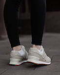 Жіночі кросівки демісезонні New Balance 574 весна осінь сірі. Живе фото, фото 7