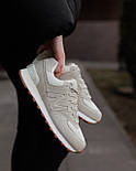 Жіночі кросівки демісезонні New Balance 574 весна осінь сірі. Живе фото, фото 8