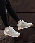 Жіночі кросівки демісезонні New Balance 574 весна осінь сірі. Живе фото, фото 9