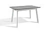 Стіл Етна 120(+40)*75 білий метал/мрамор світл, фото 3