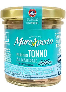Філе тунця Mare Aperto у власному соці 180 г,(скло)