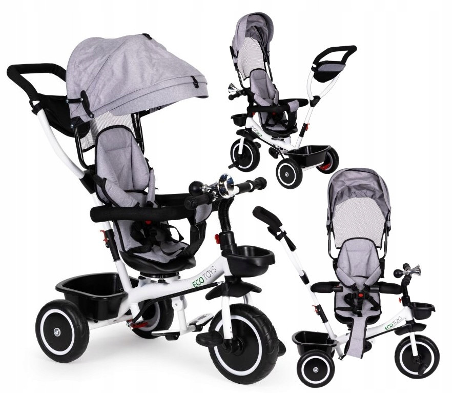 Дитячий триколісний велосипед  Ecotoys YM-BT-2 GRAY
