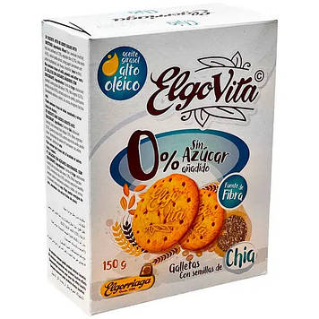 Печиво Elgorriaga ElgoVita з насінням чіа без цукру 150 г