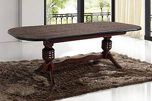 Стіл обідній Гетьман (200+2*40 )/100, горіх