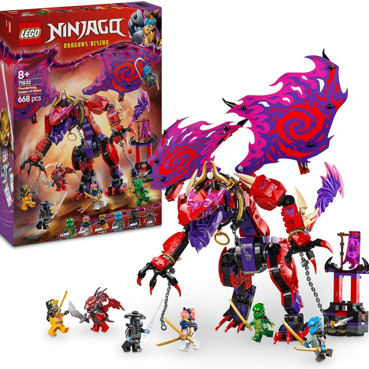 Конструктор Лего Ніндзяго Громовержець Дракон Хаосу Lego Ninjago 71832