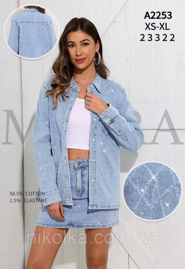 Куртка джинсова жіноча оптом, XS-XL рр., арт. Nk-A2253