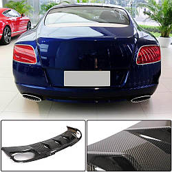 Дифузор заднього бампера (Карбон) для Bentley Continental GT 2011-2018 рр