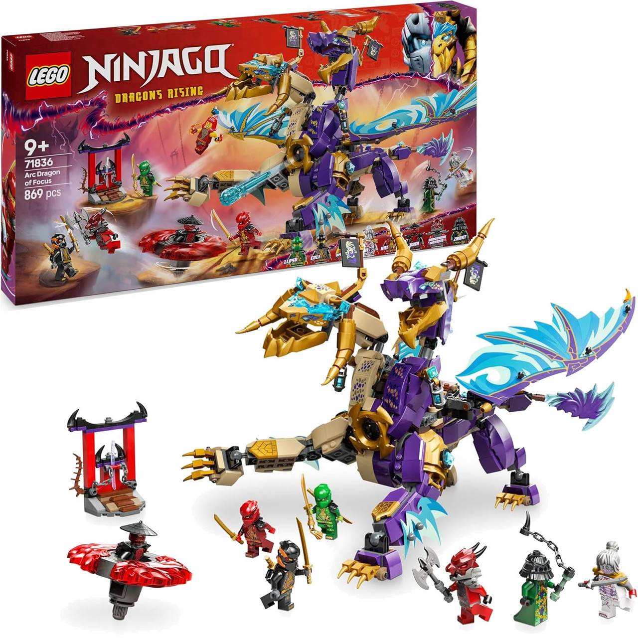 Конструктор Лего Ніндзяго Дуговий дракон концентрації фокусу Lego Ninjago71836