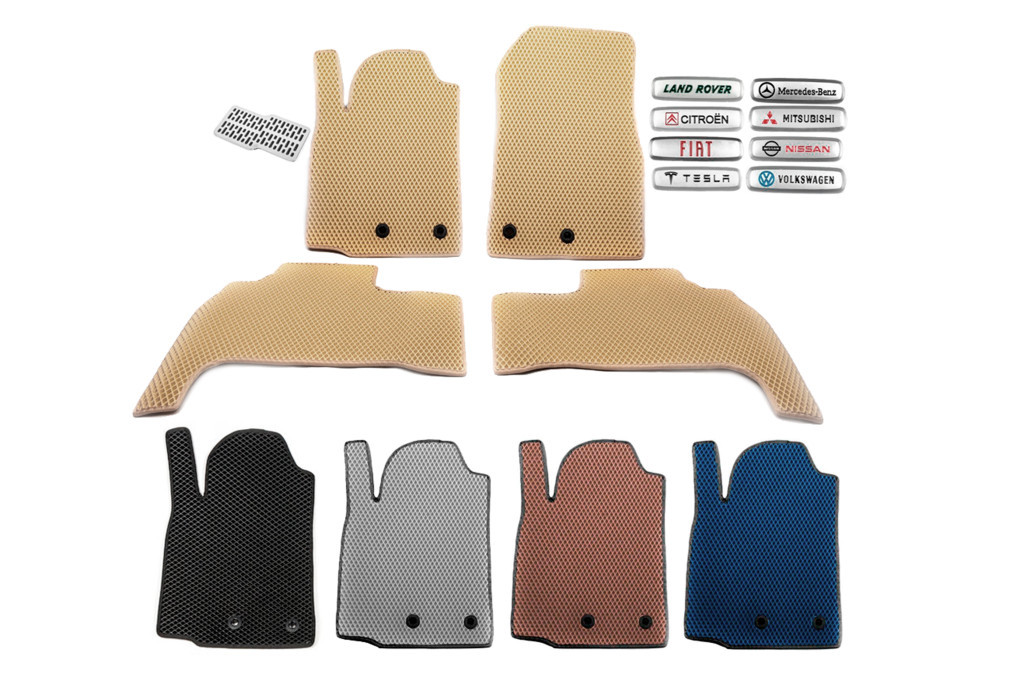 Килимки EVA (Купе, 4-х дверний, До рестайлінгу, Бежевий) для Porsche Panamera 2009-2016 рр, фото 1