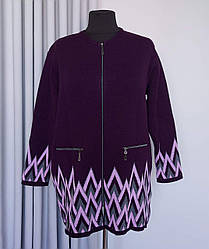 Кардиган жіночий великого розміру на блискавці (з 58 по 64 р)
