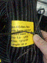 Гофра автомобільна розрізна з термопластичного еластомеру TPC-EE NW 7,5 UFW 6,1/10мм  -40°C до 190°C (50м)