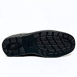 Чоловічі класичні туфлі лофери чорні шкіряні Zlett 1041 флотар чорн розмір 45, фото 9