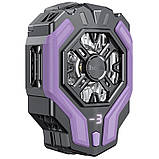 Охолоджуючий кулер для мобільного телефону Hoco GM26 Ambitious Black purple, фото 3