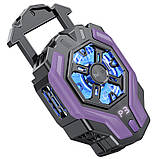 Охолоджуючий кулер для мобільного телефону Hoco GM26 Ambitious Black purple, фото 5