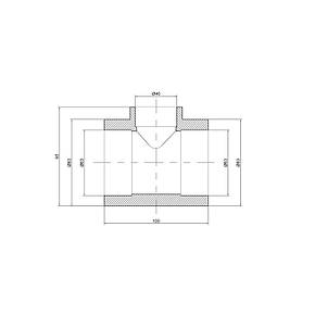 Трійник PPR Thermo Alliance 63х40х63, фото 2