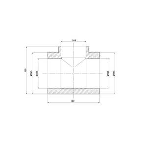 Трійник PPR Thermo Alliance 110х90х110, фото 2