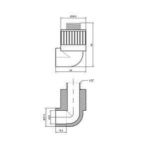 Кутик PPR Thermo Alliance 20х1/2" ЗР, фото 2