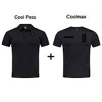 Комплект уставной, Футболка поло CoolPass + Футболка Coolmax, Полиция, чорный