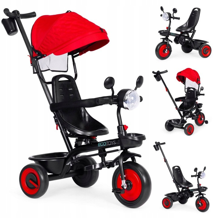 Дитячий триколісний велосипед Ecotoys WQL-066-51 RED