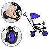 Дитячий триколісний велосипед Ecotoys WQL-066-51 BLUE, фото 7