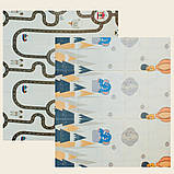 Дитячий килимок двосторонній розвиваючий Термокилимок для дітей Ігровий мат для підлоги складний 180х200, фото 5