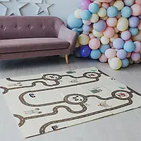 Дитячий килимок двосторонній розвиваючий Термокилимок для дітей Ігровий мат для підлоги складний 180х200