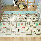 Дитячий килимок двосторонній розвиваючий Термокилимок для дітей Ігровий мат для підлоги складний 180х200, фото 8