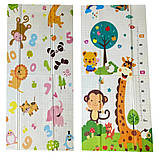 Дитячий килимок двосторонній розвиваючий Термокилимок для дітей Ігровий мат для підлоги складний 180х200, фото 9