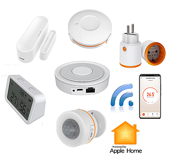 Набір датчиків Apple HomeKit для розумного дому від 1DAL | Комплект ZigBee датчиків SensorKit HK1