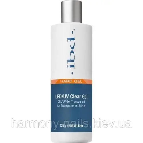 IBD Hard Gel LED/UV Clear Gel, 226 g, прозорий твердий гель