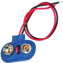 Гніздотримач 9V крони, з кабелем 1уп-50 шт.