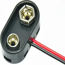 Гніздотримач 9V крони з кабелем Daier DCK4 паковання 10 шт.