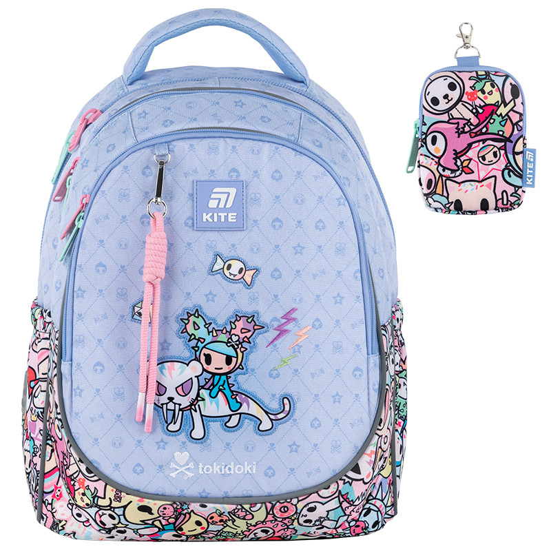 Рюкзак шкільний Kite Education Tokidoki TK25-700M M(130 — 145 см) 38x28x16 блакитний, фото 1