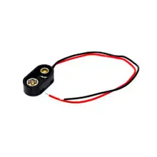 Гніздо тримач 9V крони з кабелем Daier DCK6 паковання 10 шт.